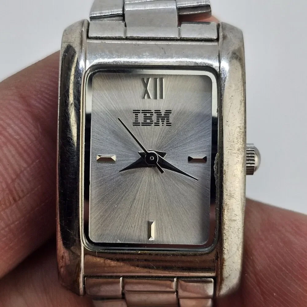 IBM Women's Watch‎ 20MM Gray Dial Gray Bracelet Band 7